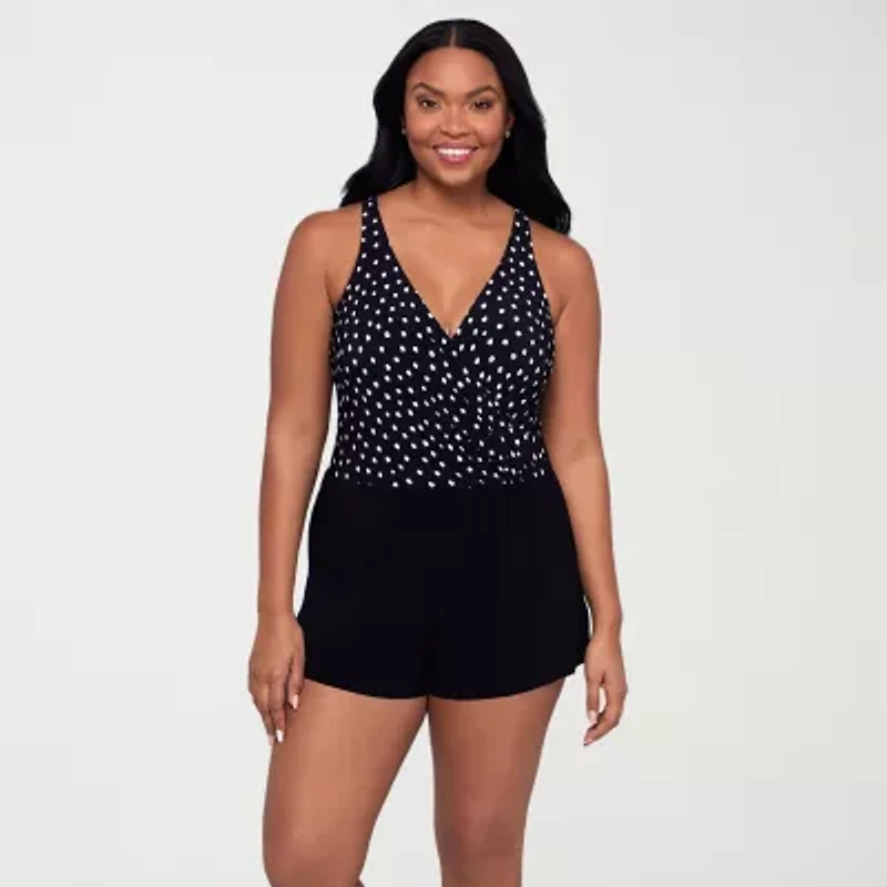 Trimshaper Womens Swim Romper