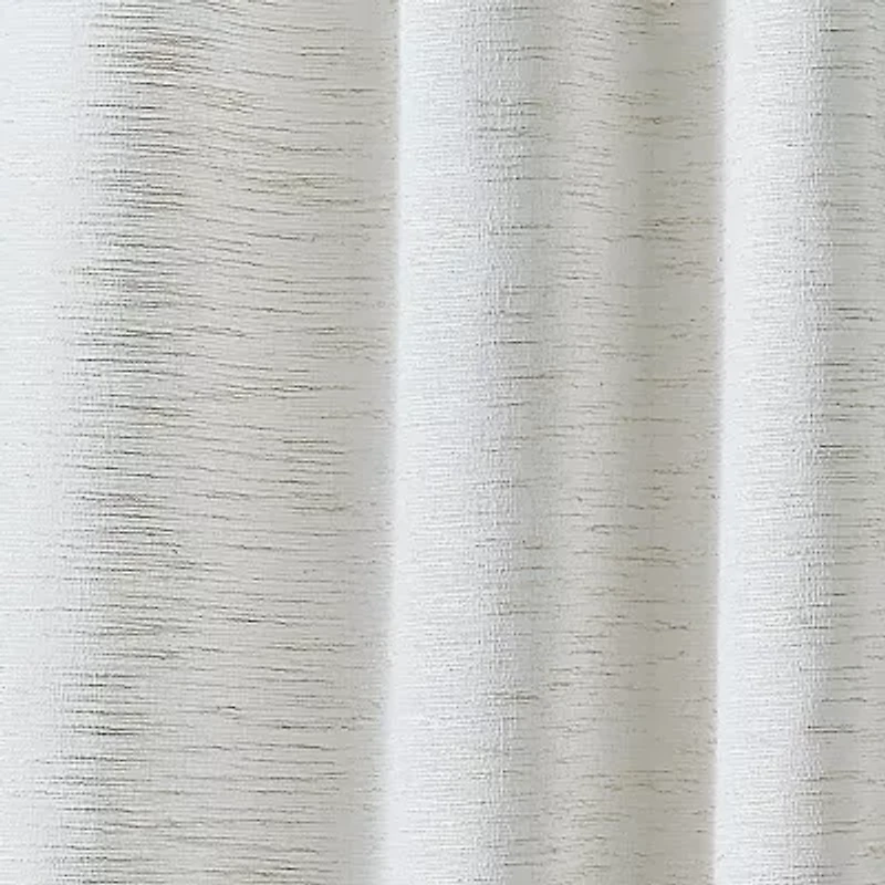 Martha Stewart Harmony Grommet Top Sheer Single Curtain Panel