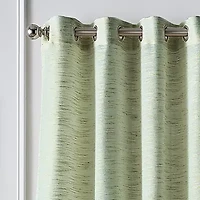 Martha Stewart Harmony Grommet Top Sheer Single Curtain Panel
