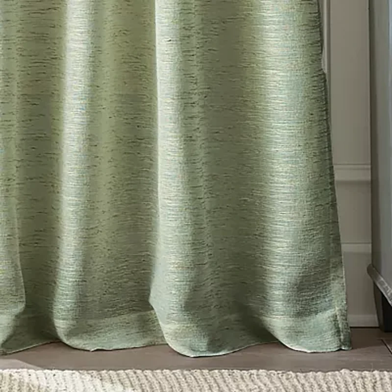 Martha Stewart Harmony Grommet Top Sheer Single Curtain Panel