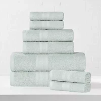 SUPERIOR® Eco-Friendly Cotton 8-pc. Quick Dry Bath Towel Set