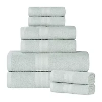 SUPERIOR® Eco-Friendly Cotton 8-pc. Quick Dry Bath Towel Set