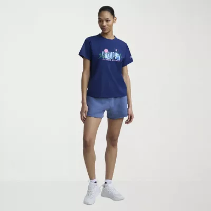 Champion Womens Crew Neck Short Sleeve Active T-Shirt