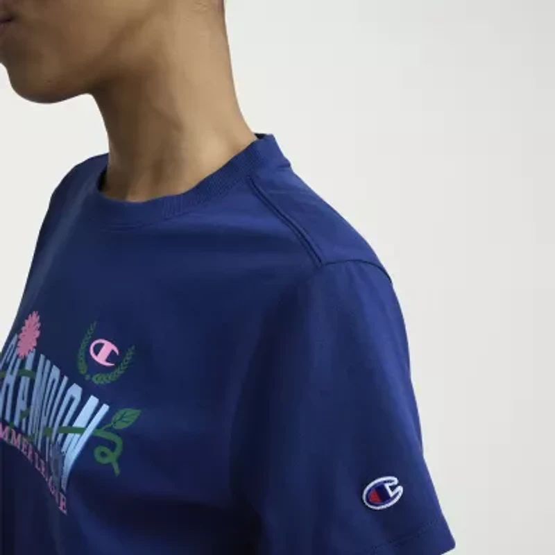 Champion Womens Crew Neck Short Sleeve Active T-Shirt