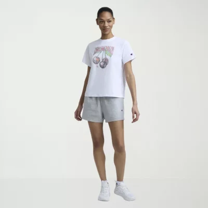 Champion Womens Crew Neck Short Sleeve Active T-Shirt