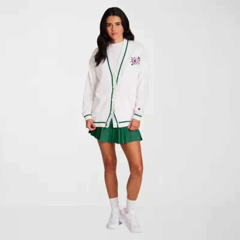 Champion Womens V Neck Long Sleeve Button Cardigan