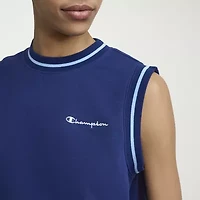 Champion Womens Mock Neck Sleeveless Muscle T-Shirt