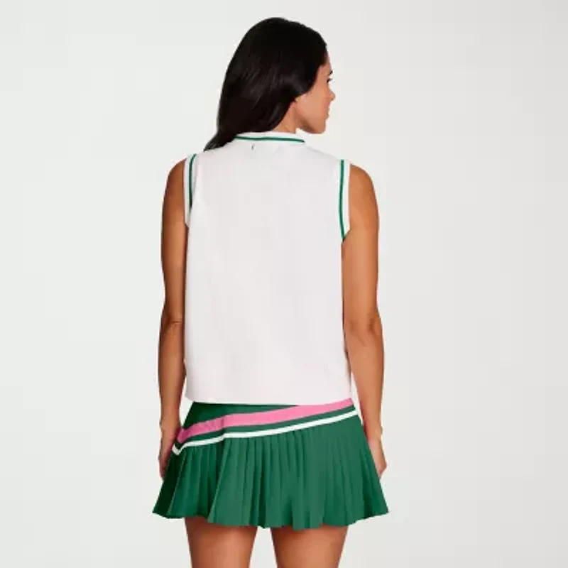 Champion Womens Mock Neck Sleeveless Muscle T-Shirt