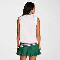 Champion Womens Mock Neck Sleeveless Muscle T-Shirt