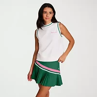 Champion Womens Mock Neck Sleeveless Muscle T-Shirt