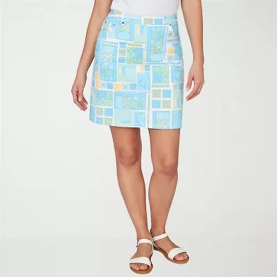 Hearts Of Palm Womens Mid Rise Skort