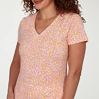 Hearts Of Palm Womens V Neck Short Sleeve T-Shirt