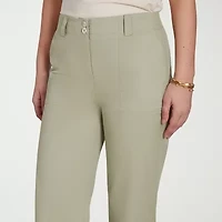 Hearts Of Palm Womens Straight Mid Rise Capri Pant