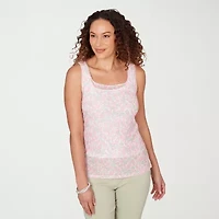 Hearts Of Palm Womens Scoop Neck Sleeveless Tank Top