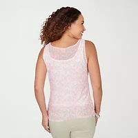 Hearts Of Palm Womens Scoop Neck Sleeveless Tank Top