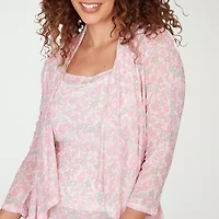 Hearts Of Palm Womens 3/4 Sleeve Open Front Cardigan