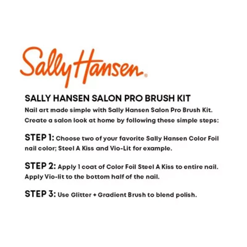 Sally Hansen Salon Pro Brush Kit Manicure Kit
