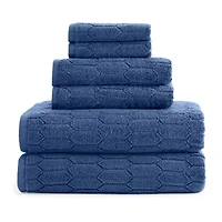 Liz Claiborne Signature Plush Textured  6-pc. Bath Towel Set