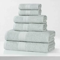 SUPERIOR® Eco-Friendly Cotton 6-pc. Quick Dry Bath Towel Set
