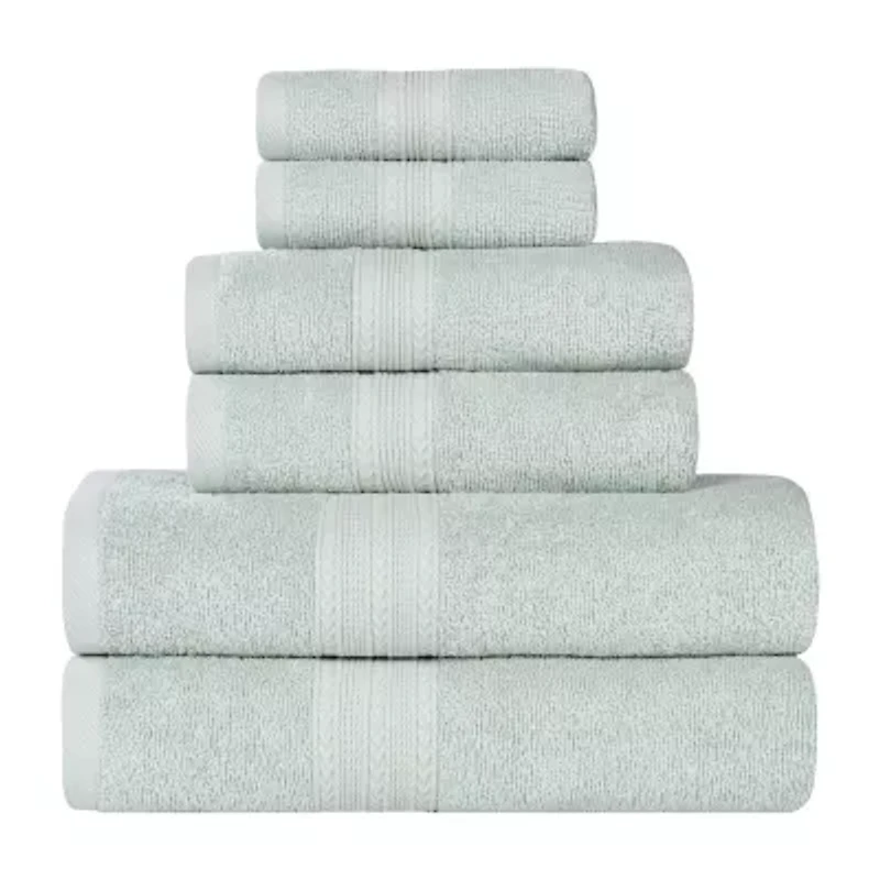 SUPERIOR® Eco-Friendly Cotton 6-pc. Quick Dry Bath Towel Set