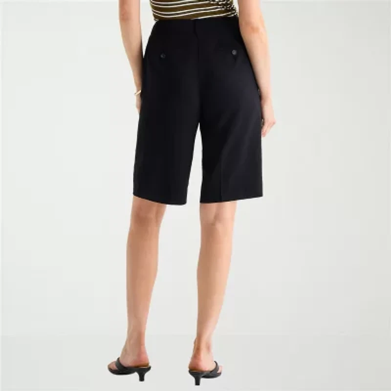 Worthington Womens 12" High Rise Tall Bermuda Short