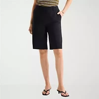 Worthington Womens 12" High Rise Tall Bermuda Short
