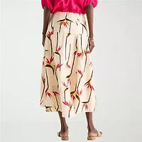 Worthington Womens Tall Pleated Skirt