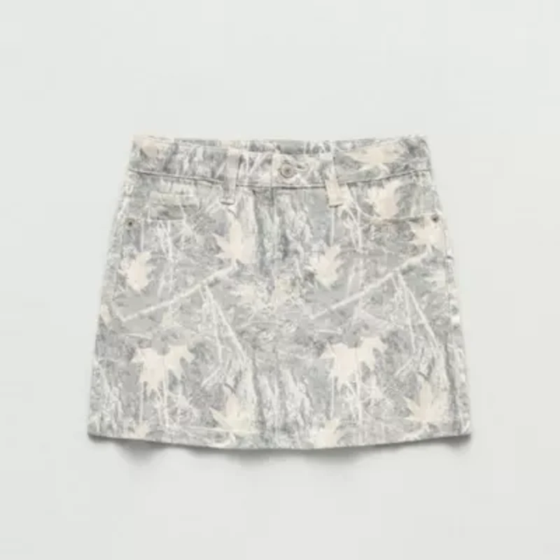 Thereabouts Little & Big Kid Girls Adjustable Waist Midi Denim Skirt