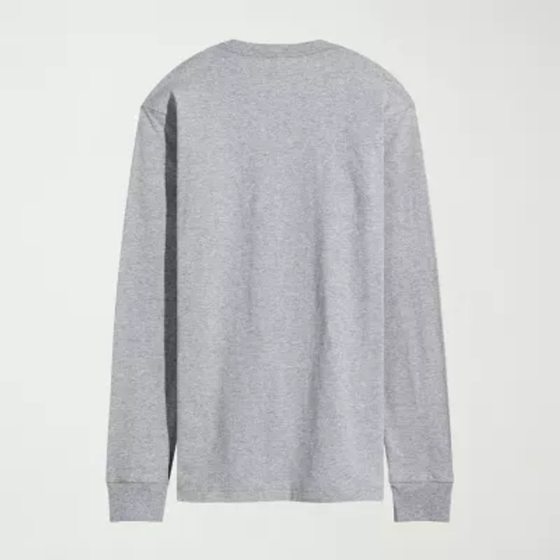 Novelty The Mandalorian And Grogu Aurebesh Alien Script Mens Crew Neck Long Sleeve Regular Fit Baby Yoda Star Wars Graphic T-Shirt