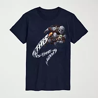 Novelty Mandalorian This Is The Way Mens Crew Neck Short Sleeve Regular Fit Baby Yoda Star Wars Big and Tall Graphic T-Shirt