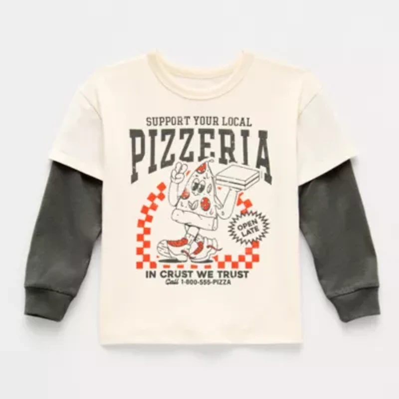 Grayson Little Toddler Boys Crew Neck Long Sleeve T-Shirt