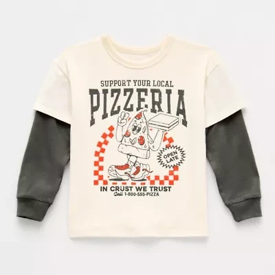 Grayson Little Toddler Boys Crew Neck Long Sleeve T-Shirt