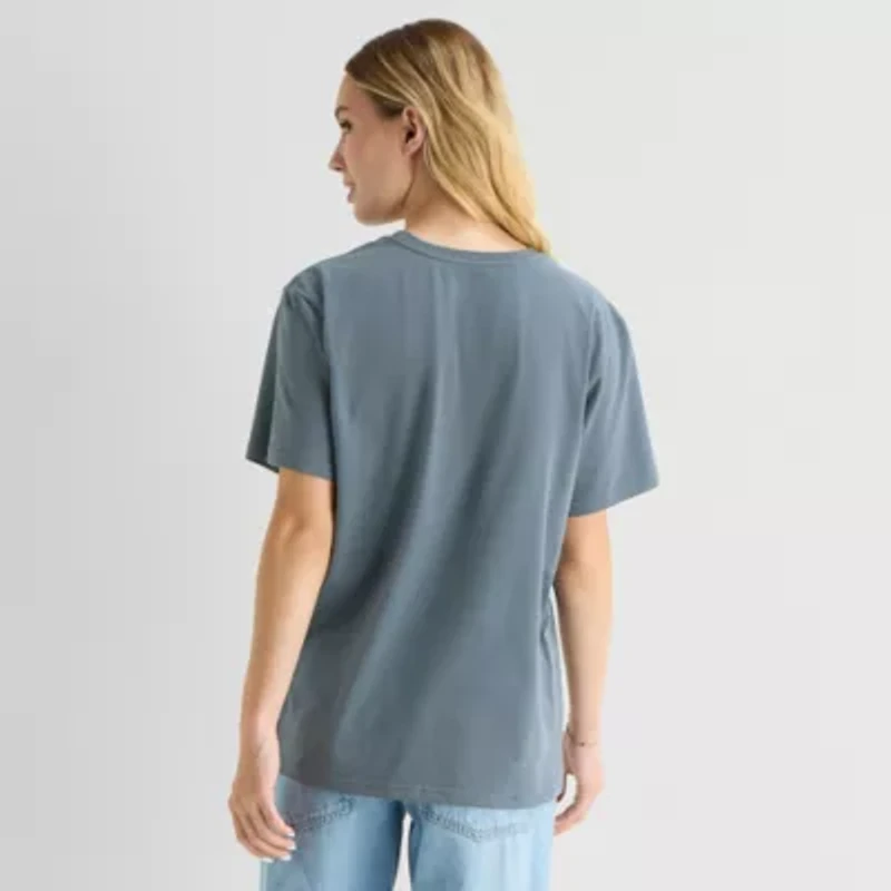 Grayson Threads, The Label New York Boyfriend Tee Womens Juniors Crew Neck Short Sleeve Loose Fit Graphic T-Shirt