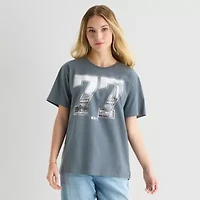 Grayson Threads, The Label New York Boyfriend Tee Womens Juniors Crew Neck Short Sleeve Loose Fit Graphic T-Shirt