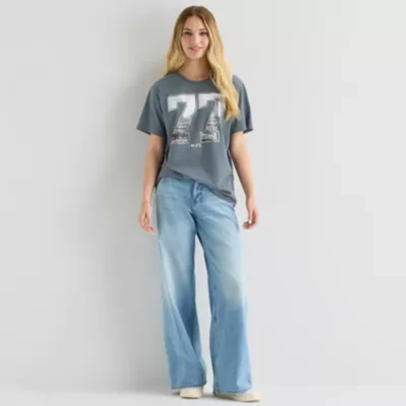 Grayson Threads, The Label New York Boyfriend Tee Womens Juniors Crew Neck Short Sleeve Loose Fit Graphic T-Shirt