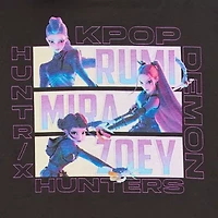 K-Pop Demon Hunters Womens Juniors Long Sleeve Fleece Hoodie