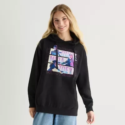 K-Pop Demon Hunters Womens Juniors Long Sleeve Fleece Hoodie