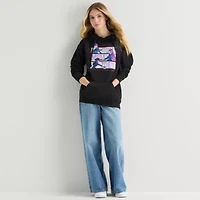 K-Pop Demon Hunters Womens Juniors Long Sleeve Fleece Hoodie