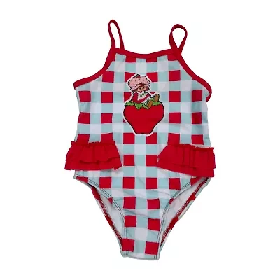 Toddler Girls Strawberry Shortcake Sleeveless One Piece Swimsuit