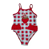 Toddler Girls Strawberry Shortcake Sleeveless One Piece Swimsuit