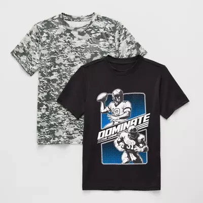 Xersion Little & Big Kid Boys Crew Neck Short Sleeve Regular Fit Graphic T-Shirt