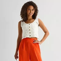by&by Womens Juniors Sleeveless Tank Top