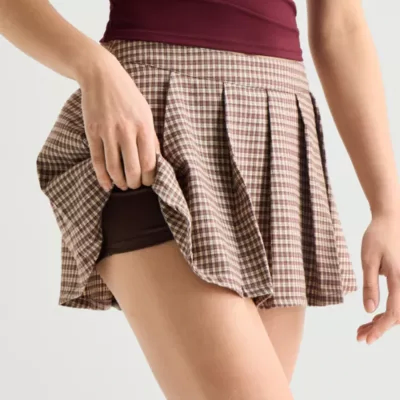 Arizona Womens Juniors Pleated Skirt