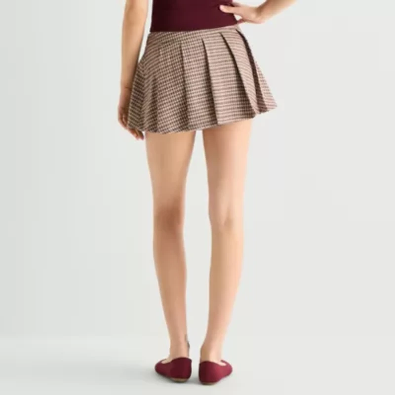 Arizona Womens Juniors Pleated Skirt