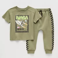 Grayson Little Toddler Boys NASA 2-pc. Pant Set