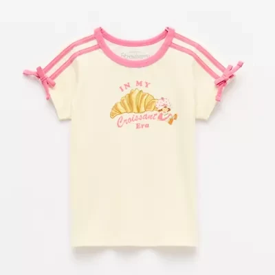 Grayson Little Toddler Girls Crew Neck Short Sleeve Relaxed Fit Strawberry Shortcake Graphic T-Shirt