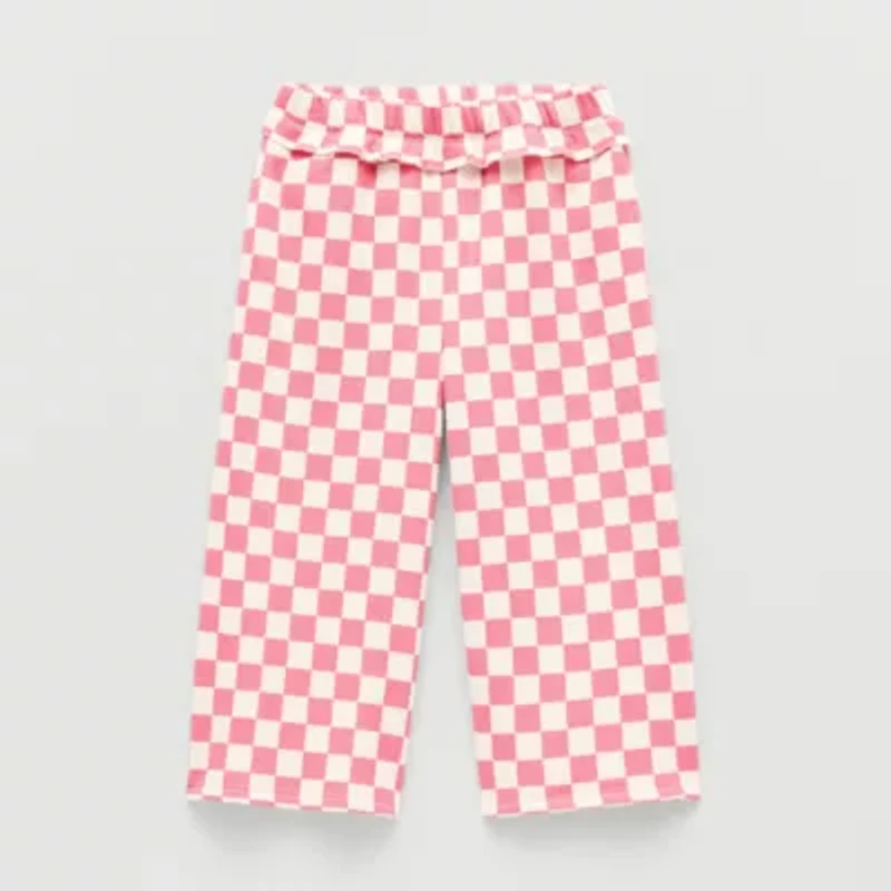 Grayson Little Toddler Girls Wide Leg Relaxed Fit Pull-On Pant