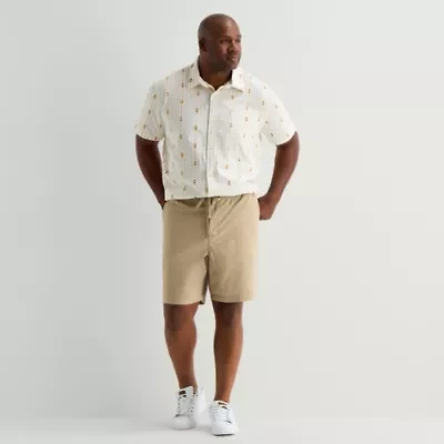 mutual weave Mens 11" Big and Tall Pull-On Short
