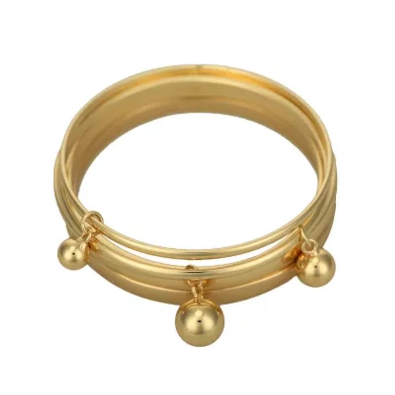 Liz Claiborne® Set of 5 Gold-Tone Bangle Bracelets