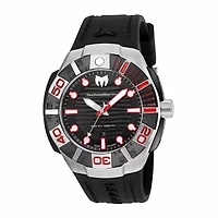 Techno Marine Mens Black Strap Watch Tm